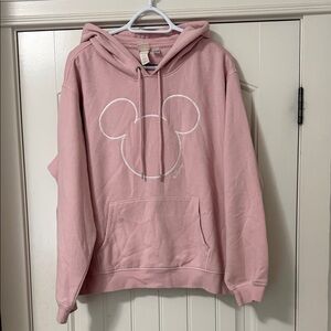 H&M Pink Mickey Outline Hoodie